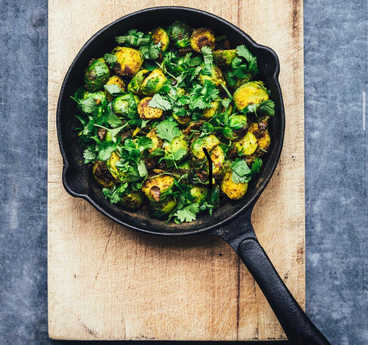 Spicy rosenkål med koriander og Cabbage Karma