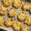 Smashed potatos med Italiensk Hvidløg og parmesan