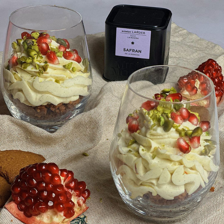 Brunkage crumble med Safran creme