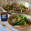 Stir fry med oksekød, grønt og Seven Pepper Crush