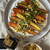 Ovnbagte Vadouvan gulerødder med citronyoghurt og sprød topping