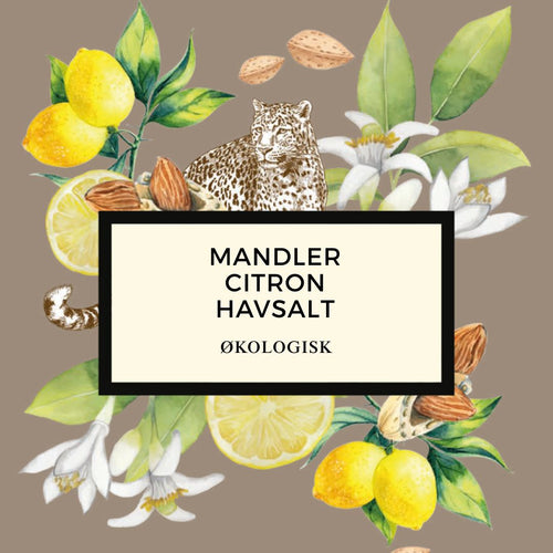 Mandler - citron og havsalt, 100 g ØKO